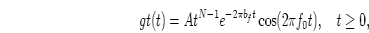 $At^{N-1}e^{-2\pi b_f t}$